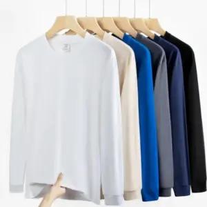 티셔츠 긴팔 남자 무지 면 이너 기본 데일리 고품질 (WFKAZBT)