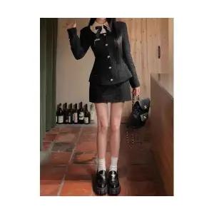 여자 정장세트 교복 정장 코트 추동 원피스 투피스 원픽4