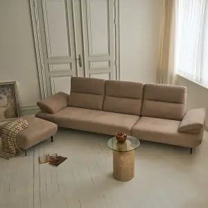 [봄소와] 시울 4인용 텐더 패브릭 소파+스툴