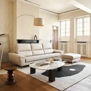 다한 4인용 이태리 벨라니 통가죽 소파