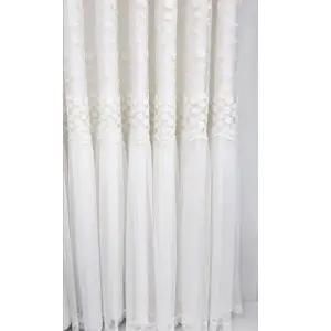 지나송 암막 커튼 아리아 웨딩스타일 특대형 화이트