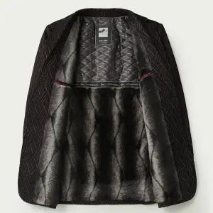 토르 남자 정장 자켓 겨울 빅사이즈 캐주얼 체크 기모 코트 OPH4