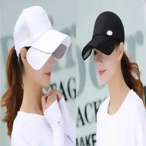 햇빛차단 양날개 메쉬 통풍 썬캡 캡모자 사이드 날개