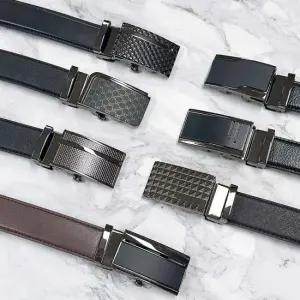 플럼도트 국산 소가죽 자동벨트