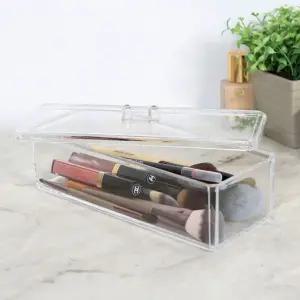 화장품 브러쉬정리 먼지차단 아크릴 커버정리함 AO101 아크릴박스
