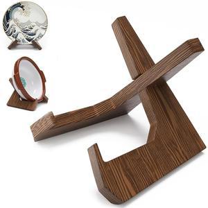 대형 그릇은 디스플레이 12인치 헤비 듀티, 추가 나무 접시 스탠드 깊이, 전시용 나무 그릇 홀더, 장식용 장식 접시 이젤 홀더, 도자기, 그릇, 그림, 접시, 책을 의미합니다