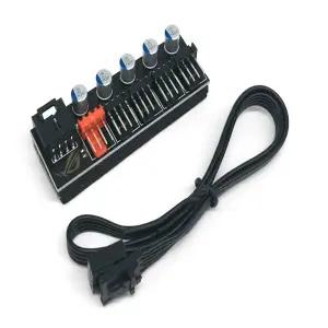 PWM 쿨러 허브 5분배 고급형 시스템 팬 확장 분배기 PC튜닝 튜닝 케이스쿨러