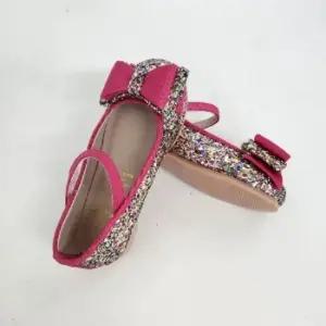 키즈구두 리본 반짝이 어린이플랫슈즈  150만 가능)