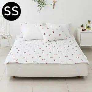 시어서커 여름 밴딩패드 SS 화이트 체리 슈퍼싱글