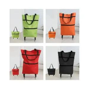 (BBT4) 휴대용 바퀴달린장바구니 쇼핑카트 폴딩 손수레 (WFKBIVR)