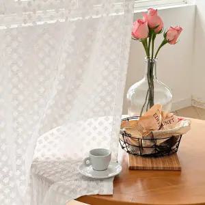 클로버 가든 창문 주방 베란다 가림막 가리개커튼 92x150