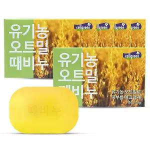 동서씨앤지 유기농 오트밀 때비누 100g X 5개 미용비누 각질제거 세수비누