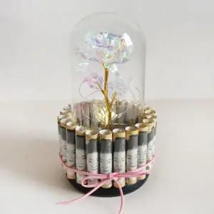 [하프클럽/]용돈 박스 이벤트 어버이날 선물 홀로그램 장미 무드등