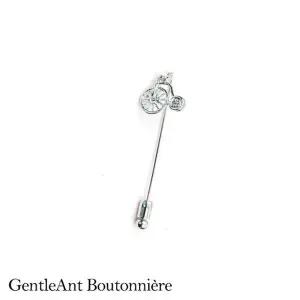 [하프클럽/]정장악세사리 부토니에클래식자전거 라펠핀GR09-1D915