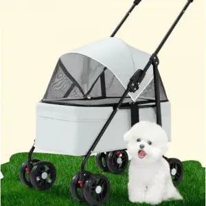 [하프클럽/]개모차 강아지 유모차 애견 고양이 접이식 저상형