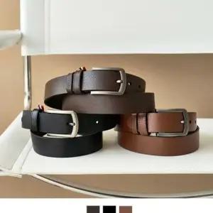 3색고리 소가죽 남성벨트 WAF649A