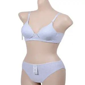 [하프클럽/]무지 베이직 브라팬티세트 노와이어 A컵 주니어 속옷