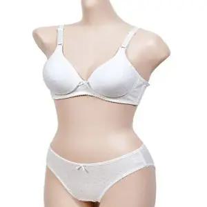 [하프클럽/]하트 도트 패턴 노와이어 브라 주니어 A컵 편안한 속옷