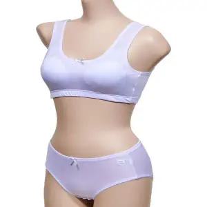 [하프클럽/]주니어 스포츠브라 팬티 심플한 스타일 1단계 편안한 AA컵 속옷