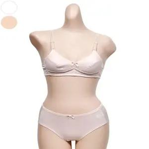 [하프클럽/]심플 노와이어 주니어 브라 팬티 2단계 A컵 기본 디자인 속옷