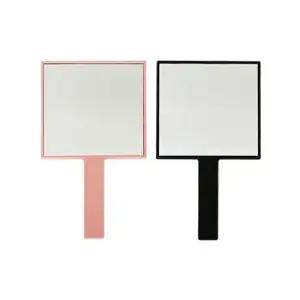 휴대용 사각 손거울 소 1P 화장 미용 손잡이 거울 WB24531