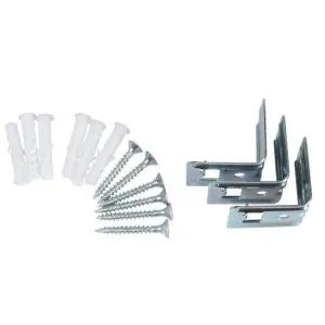 C-7997 벽고정 커튼꺽쇠 커튼레일용 3P(소) 연결 부속 장석 브라켓 스텐