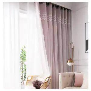 지나송 거실 암막 커튼 웨딩st 클라라 특대형 핑크