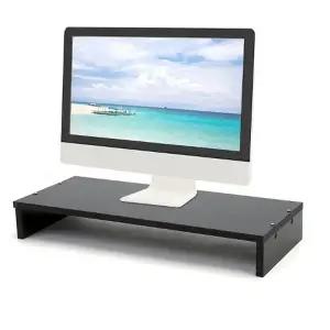 모니터선반 필오피스 모니터 받침대(블랙) 모니터거치대