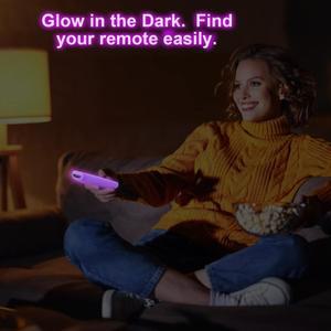 Roku 원격 범용 교체 컨트롤러용 케이스 실리콘 슬리브 스킨 글로우 인 더 다크(빨간색과 검은색은 발광되