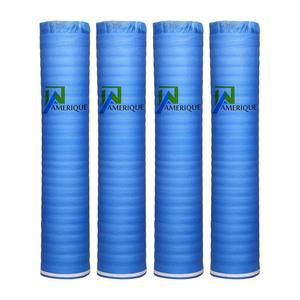 Amerique 800SQFT 4세대 블루 1 5mm 두꺼운 바닥재 언더레이먼트 패딩 3-in-1 헤비 듀티 폼 테이프 및 베이퍼 배리어