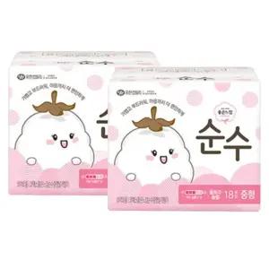 좋은느낌 순수 울트라슬림 날개 중형 18Px2팩