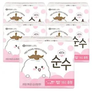 좋은느낌 순수 울트라슬림 날개 중형 18Px5팩