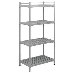 고정카트 다용도선반 욕실 BK-쉘빙4단(고정) 진열대 (WFKBRUH)