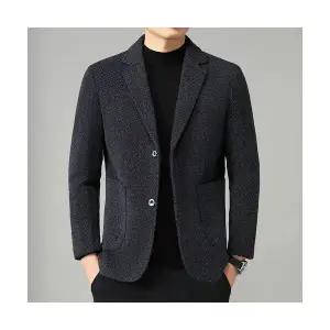남자 정장 자켓 추동 싱글 상의 캐주얼 체크 코트 원픽4
