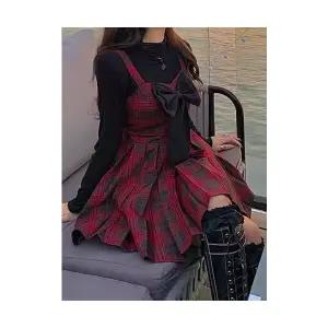 여자 정장세트 드레스 프렌치 추동 투피스 원템4 레드 벨벳 골드 원피스 송년회