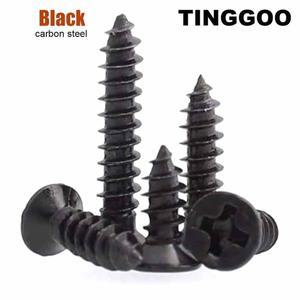 50200pcs KA M1 M1.2 1.4 1.7 2 M2.3 2.6 M3 M3.5 M4 검정색 미니 소형 소형 크로스 호환 플랫 카운터 싱크