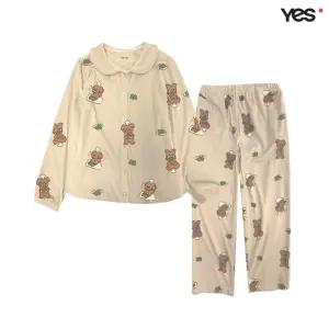 [롯데백화점]예스 행운의 셰프 도그 여성 수면 파자마 잠옷 세트 YSWNBA51