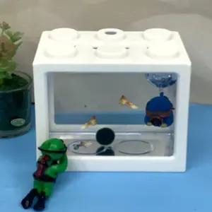 마리모키우기어항 수경 흰색 구피어항 열대어키우기 새우키우기