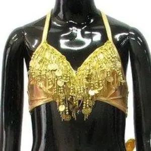 [하프클럽/]BCT2101 아동레자2줄코인탑 언더 밸리댄스복 몽골전통 유아동 바