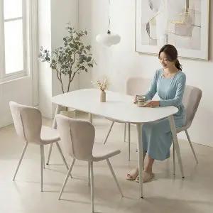 지베스 모리나 포세린 세라믹 4인용 식탁세트(앤디의자4)