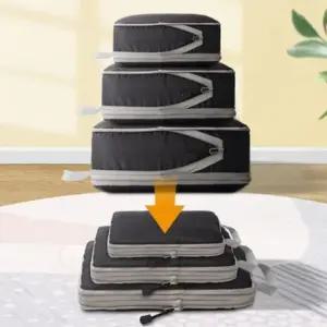 부피순삭3종압축파우치 다용도 캐리어 파우치 여행 반 백 여행보조