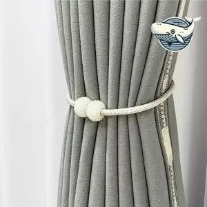 자석 진주 커튼 고정 리본 타이 뱃지 장식 커튼끈 커튼장식 커튼악세사리