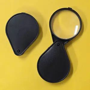 휴대용 포켓 돋보기 확대경 접이식 클립 미니 교구