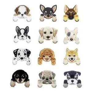 [하프클럽/]자수 베이직 강아지 패치 의류리폼 올데이 10p 귀여운