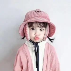 아동 귀달이모자 골지 겨울 방한 유아 아동 겨울모자 유아 귀달이모자