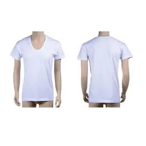 순면 U넥 백색 반팔 티셔츠 런닝셔츠 남성속옷 반팔런닝 런닝 런닝셔츠