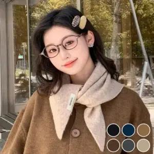 부드러운 울 소재 따뜻 보온 여성 삼각 스카프 여성 머플러 목도리 털 스카프 니트 가을 남녀