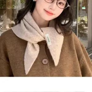 겨울 울100 여성 삼각스카프 니트 가을 스타일링 여성 니트스카프