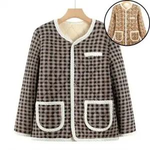 포근한 꽃무늬 긴팔 실내복 겨울 촌캉스 기모 할머니겨울옷 요양원선물 아줌마자켓 빅사이즈자켓