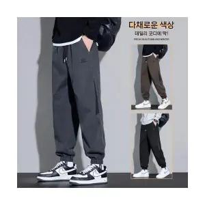 솔저스2 남성 가을 겨울 청라이크 워싱 조거 바지 학생 캐주얼 OPH4